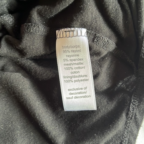 Maurices Black 3/4 Sleeve Top, Medium - Picture 5 of 6